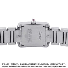 将图像加载到图库查看器中，CARTIER Tank francaise SM W20.3mm×H25.3mm Stainless Steel Pink shell DialW51028Q3
