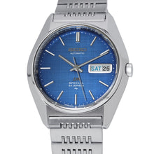 将图像加载到图库查看器中，SEIKO Roadmatic Special Day-Date W36mm Stainless Steel Blue Dial5216-8020
