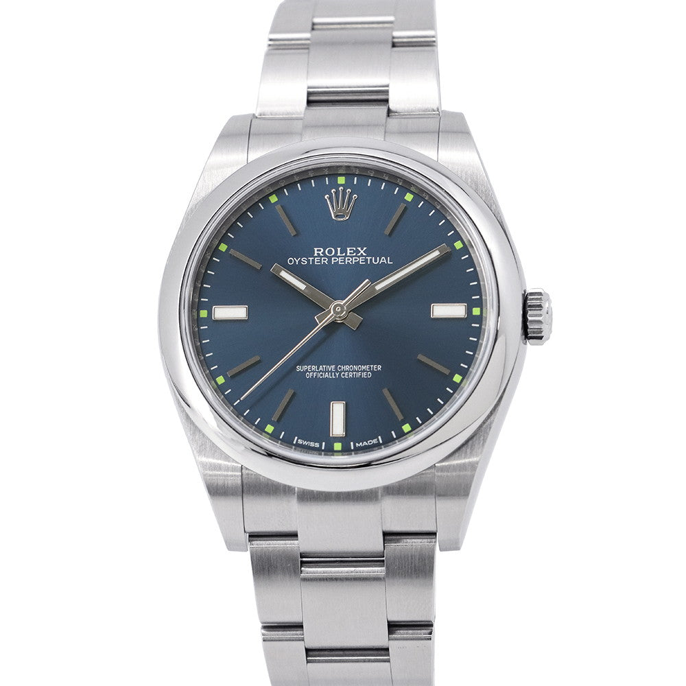 ROLEX Oyster Perpetual W39mm Stainless Steel Blue Dial114300