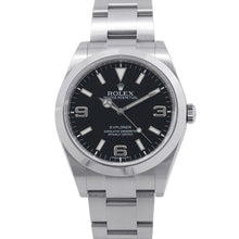 将图像加载到图库查看器中，ROLEX ExplorerI W39mm Stainless Steel Black Dial214270
