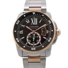将图像加载到图库查看器中，CARTIER Calibre de Cartier W42mm Stainless Steel K18PG Black DialW7100054
