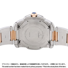 将图像加载到图库查看器中，CARTIER Calibre de Cartier W42mm Stainless Steel K18PG Black DialW7100054
