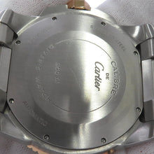 将图像加载到图库查看器中，CARTIER Calibre de Cartier W42mm Stainless Steel K18PG Black DialW7100054
