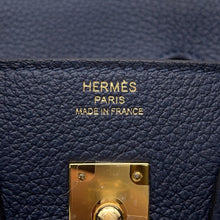 Load image into Gallery viewer, HERMES Birkin Blue Abysse Togo Leather Size 25
