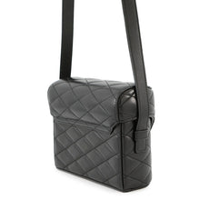 将图像加载到图库查看器中，SAINT LAURENT PARIS June Box Shoulder Bag with YSL logo Black710298 Leather
