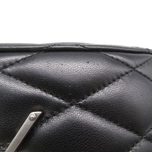 将图像加载到图库查看器中，SAINT LAURENT PARIS June Box Shoulder Bag with YSL logo Black710298 Leather
