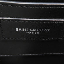 将图像加载到图库查看器中，SAINT LAURENT PARIS June Box Shoulder Bag with YSL logo Black710298 Leather
