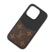 Load image into Gallery viewer, LOUIS VUITTON IPHONE BUMPER 15 PRO Noir/BrownM82887 Monogram Calf Leather
