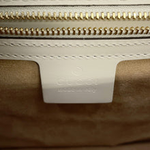 将图像加载到图库查看器中，GUCCI Sylvie Shoulder Bag White421882 Leather Canvas
