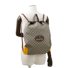Load image into Gallery viewer, GUCCI GG Supreme DrawstringBag Brown473872 PVC Leather
