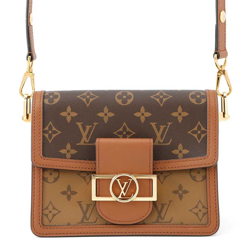 LOUIS VUITTON Dauphine NoirM45959 Monogram Monogram Reverse Canvas Size MINI