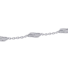 Load image into Gallery viewer, Van Cleef &amp; Arpels Vintage Alhambra Bracelet 5 motifs guillocheVCARP9XE00 18K White Gold
