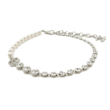 将图像加载到图库查看器中，CHANEL CC Logo PearlNecklaceABA625 Metal Strass Costume Pearl
