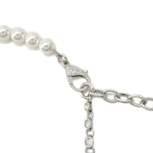Load image into Gallery viewer, CHANEL CC Logo PearlNecklaceABA625 Metal Strass Costume Pearl
