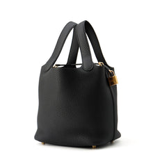 Load image into Gallery viewer, HERMES Picotin Lock Black Taurillon Clemence Size PM

