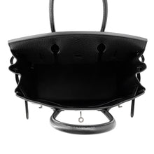 将图像加载到图库查看器中，HERMES Birkin Black Chevre Myzore Goatskin Size 30

