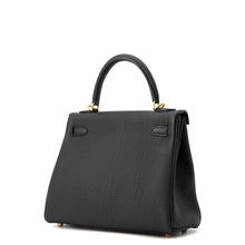 Load image into Gallery viewer, HERMES Kelly Retourne Black Togo Leather Size 25
