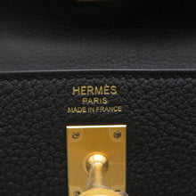 Load image into Gallery viewer, HERMES Kelly Retourne Black Togo Leather Size 25
