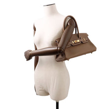 将图像加载到图库查看器中，HERMES ShoulderBirkin Etoupe Evercolor Size 29
