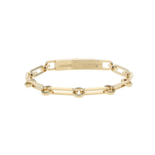 将图像加载到图库查看器中，HERMES Kelly Chain Diamond Bracelet Size SHH218471B 00SH 18K Yellow Gold
