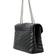 将图像加载到图库查看器中，SAINT LAURENT PARIS Loulou ChainShoulder Bag Black574946 Leather Size Medium

