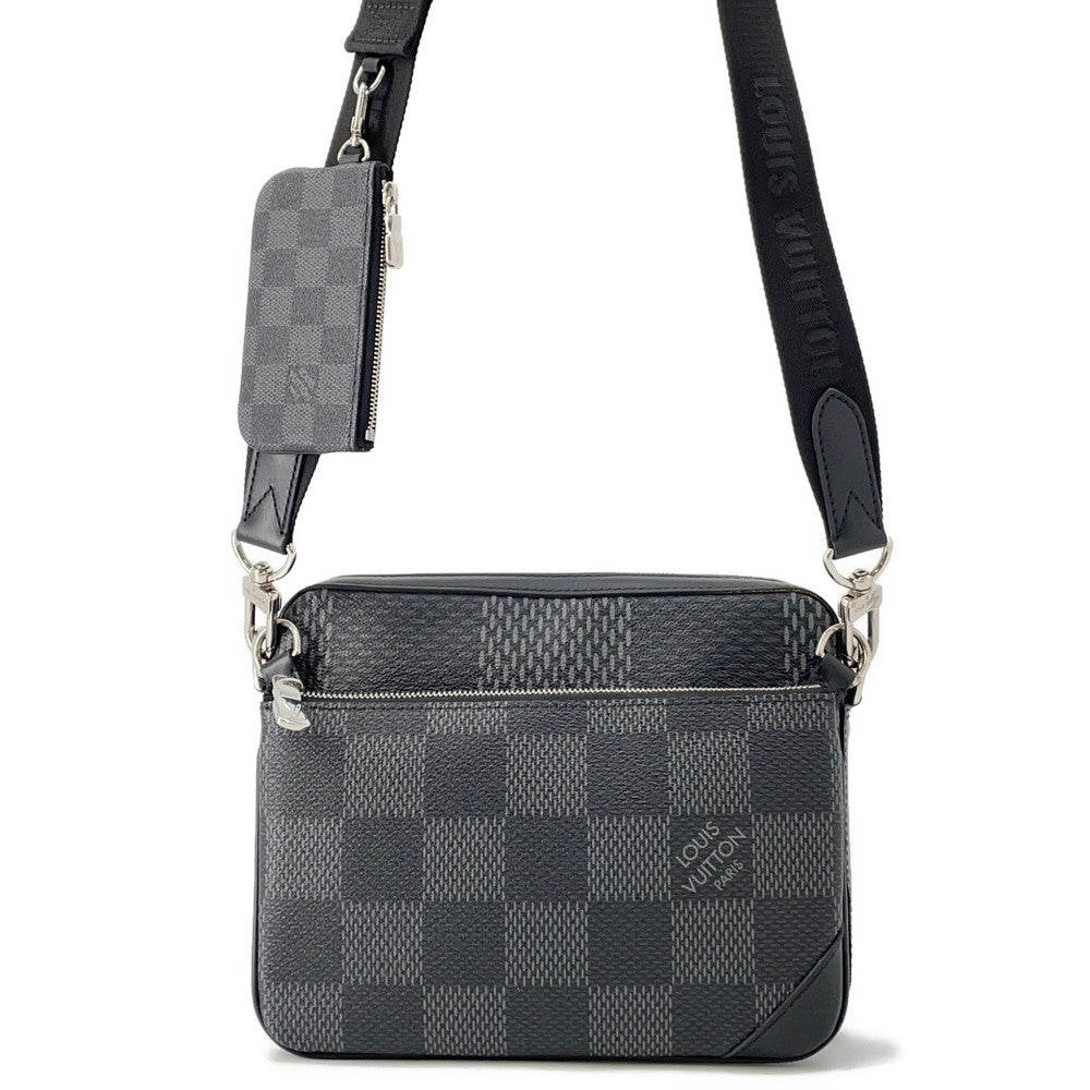 LOUIS VUITTON ★Trio Messenger NoirN50017 Damier Graphite 3D