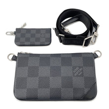 将图像加载到图库查看器中，LOUIS VUITTON Trio Messenger NoirN50017 Damier Graphite 3D
