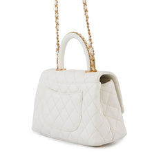 Load image into Gallery viewer, CHANEL Coco Handle 2WAY Handbag WhiteA92990 Caviar Leather Size XS
