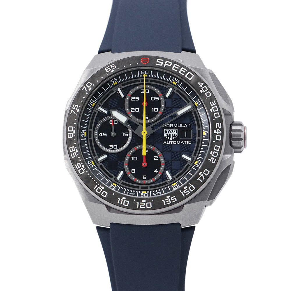 TAG HEUER Formula 1 Chronograph x Oracle Red Bull Racing W44mm TI Rubber Blue Opaline DialCBZ2080.FT8091