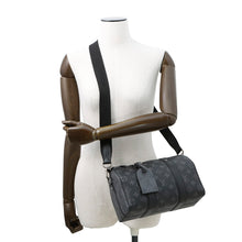 将图像加载到图库查看器中，LOUIS VUITTON City・Keepall NoirM45936 Monogram Eclipse Monogram Eclipse Reverse
