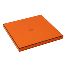 Load image into Gallery viewer, HERMES Carre Patisserie Française Size 90 Orange/Rose/Gris Silk100%
