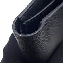 将图像加载到图库查看器中，HERMES Kelly wallet Black Epsom
