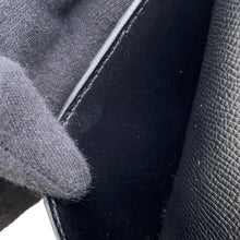 将图像加载到图库查看器中，HERMES Kelly wallet Black Epsom
