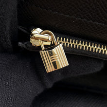 将图像加载到图库查看器中，HERMES Kelly wallet Black Epsom
