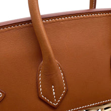 将图像加载到图库查看器中，HERMES Birkin Picnic Fauve Straw Barenia LeatherFauve Size 25
