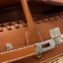 将图像加载到图库查看器中，HERMES Birkin Picnic Fauve Straw Barenia LeatherFauve Size 25
