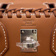 将图像加载到图库查看器中，HERMES Birkin Picnic Fauve Straw Barenia LeatherFauve Size 25
