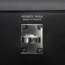 将图像加载到图库查看器中，HERMES Kelly Jump Black Swift Leather
