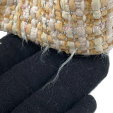 将图像加载到图库查看器中，LOUIS VUITTON Capucines BeigeM22181 Tweed Raffia Cotton Ribbon Lurex Yarn Size BB
