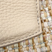 将图像加载到图库查看器中，LOUIS VUITTON Capucines BeigeM22181 Tweed Raffia Cotton Ribbon Lurex Yarn Size BB
