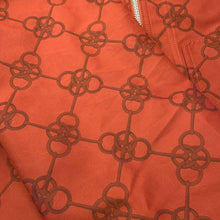 将图像加载到图库查看器中，HERMES Printed Serie Button Hooded Blouson Size 34 Brique Cotton78% Polyester22%
