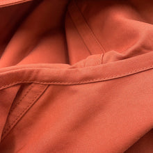 将图像加载到图库查看器中，HERMES Printed Serie Button Hooded Blouson Size 34 Brique Cotton78% Polyester22%
