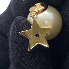 将图像加载到图库查看器中，Dior CD Star Earrings Faux Pearl Gold Plated
