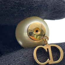 将图像加载到图库查看器中，Dior CD Star Earrings Faux Pearl Gold Plated
