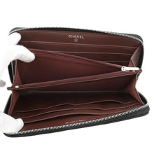 Load image into Gallery viewer, CHANEL Matelasse Zip Around Chozai Cloth BlackAP0242 Caviar Leather
