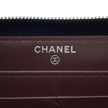 Load image into Gallery viewer, CHANEL Matelasse Zip Around Chozai Cloth BlackAP0242 Caviar Leather
