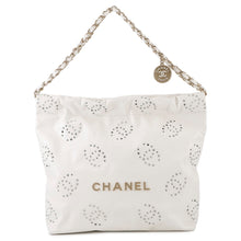 Load image into Gallery viewer, CHANEL CHANEL22 ChainShoulder Bag Punching WhiteAS3260 Shiny Calf Leather Size Small
