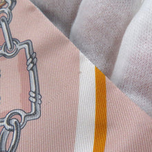 将图像加载到图库查看器中，HERMES Twilly &quot;C&#39;est la Fête&quot; Blue Gacier/Rose Poudre/GrayH062743S Silk100%
