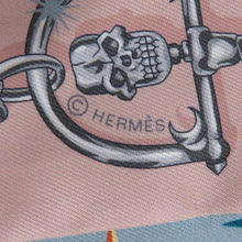 将图像加载到图库查看器中，HERMES Twilly &quot;C&#39;est la Fête&quot; Blue Gacier/Rose Poudre/GrayH062743S Silk100%
