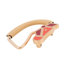 将图像加载到图库查看器中，HERMES Cheval Brooch Natural SableH500247FD21 PGP Leather
